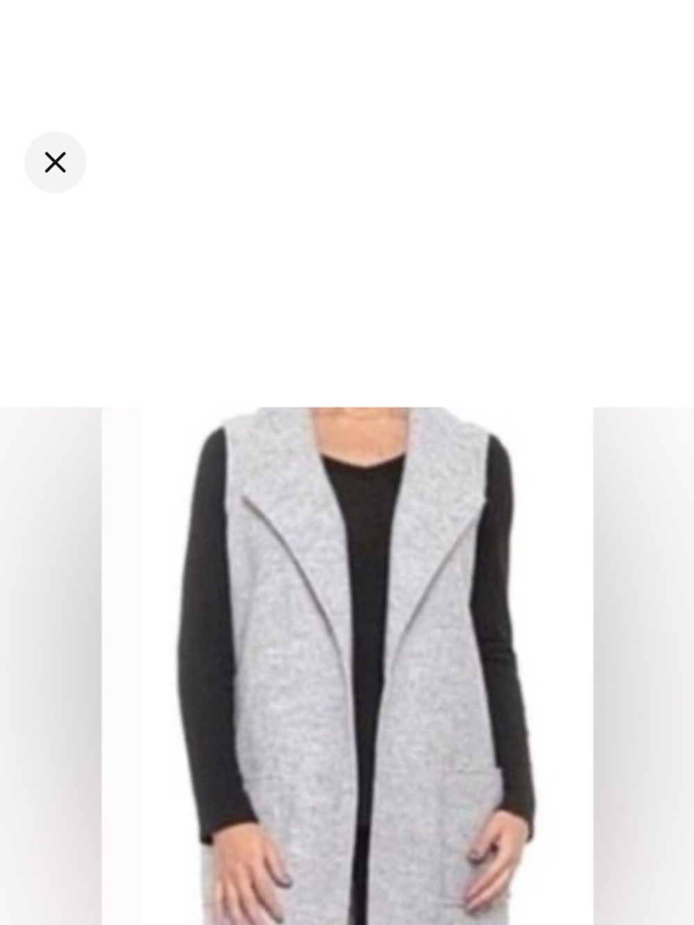 Tahari long line vest sz M